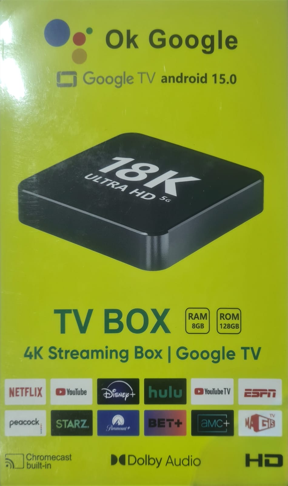 Tv Box  18k versión Android TV 15.0 CON MAGIS TV ++14MIL CANALES (NACIONAL Y INTERNACIONAL)