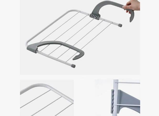 Tendedero Secador De Ropa Plegable Colgador Para Balcón