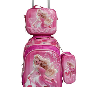 🎒✨ Combo Escolar 3 en 1: Mochila con Ruedas, Lonchera y Estuche ✨🎒